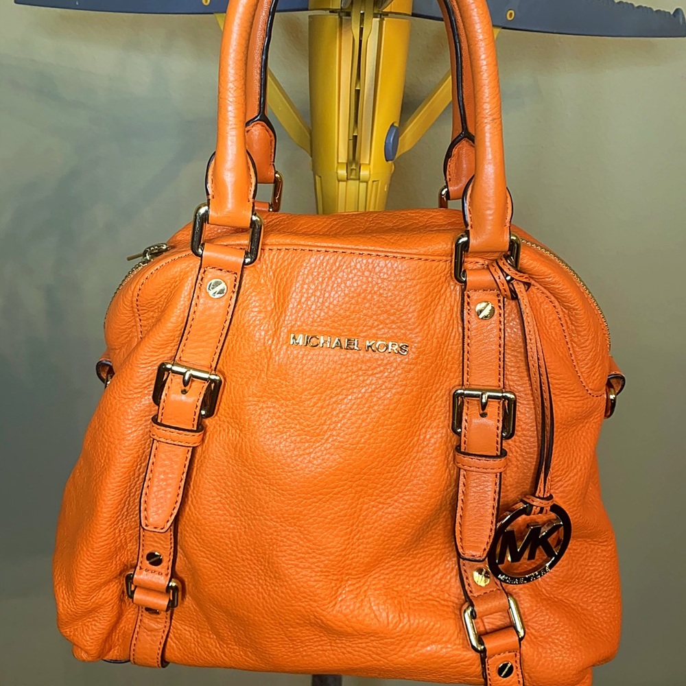 Orange Soft Leather Michael Kors Tote!